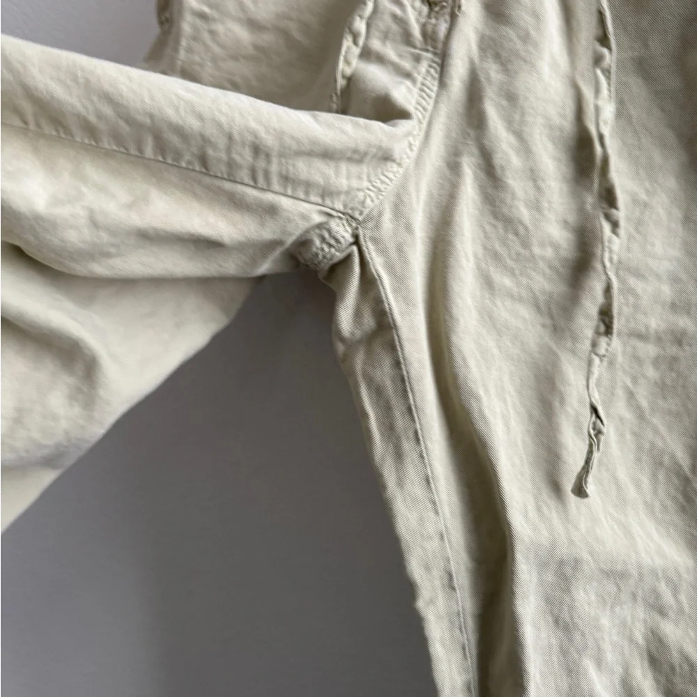 Zara Linen Blend Casual Relaxed Pants